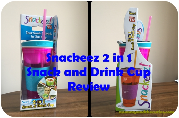 Snackeez Cup 2 In 1 Snack And Drink Cup 16oz Cup With 4 oz Snack Cup No  Spill